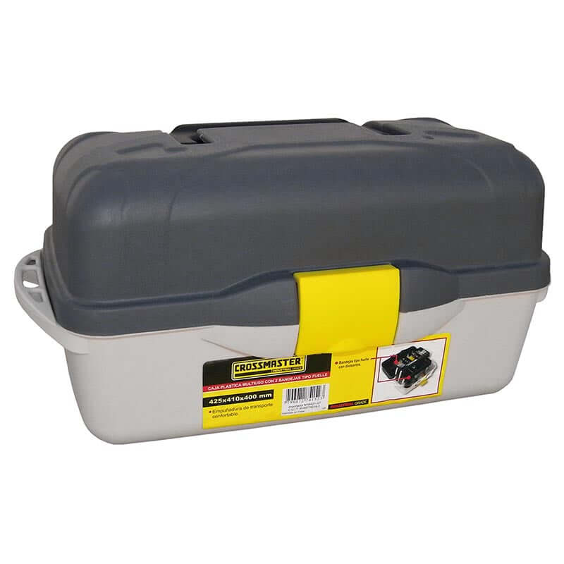Caja Plástica Multiuso con Bandejas Tipo Fuelle